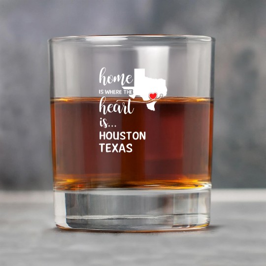 Houston County Texas Is Where My Heart Is Gift Rock Glasses