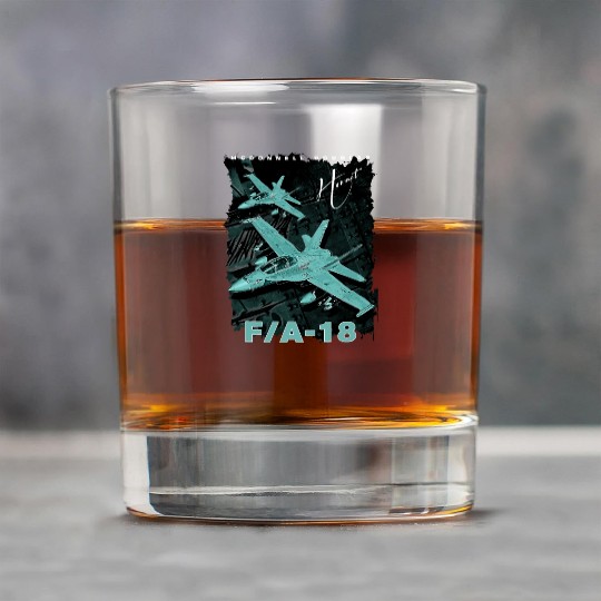 F18 Hornet Us Air Force Fighterjet Rock Glasses