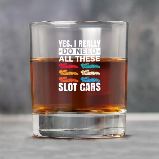 Slot Car Racing Toy RC Car Collector Rock Glasses