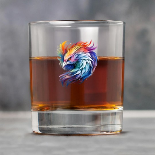 Cool Colorful Watercolor Phoenix Rock Glasses