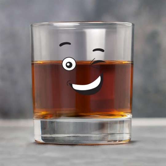 happy face with wink Rock Glasses