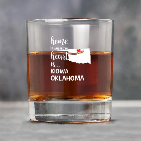 Kiowa County Oklahoma Is Where My Heart Is Gift Rock Glasses