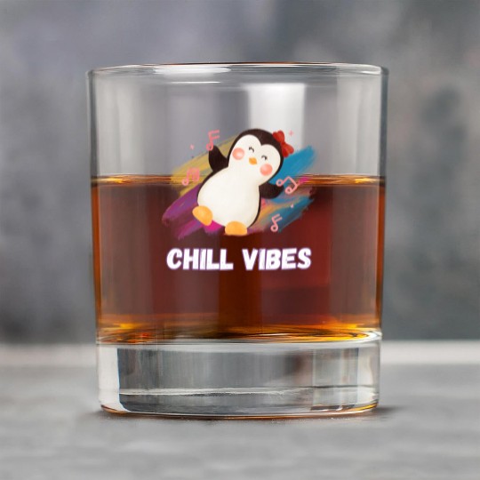 Joyful Penguin Harmony: Arctic Dance Delight Rock Glasses