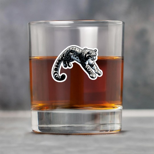 Snow Leopard Leopard White Leopard Rock Glasses