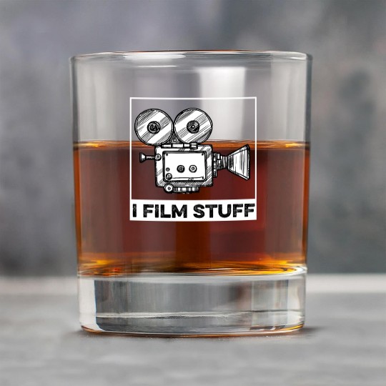 I Film Stuff Movie Fan Or Filmmaker Gift Rock Glasses
