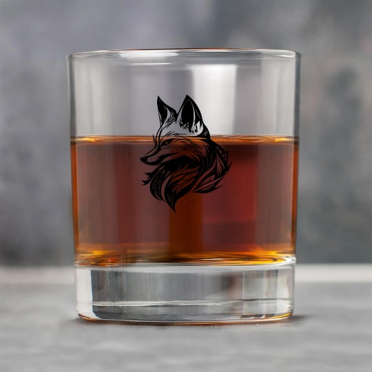 Elegant Cunning Fox In Tattoo Ink Rock Glasses