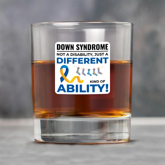 Down Syndrome Awareness Different Ability Rock Glasses