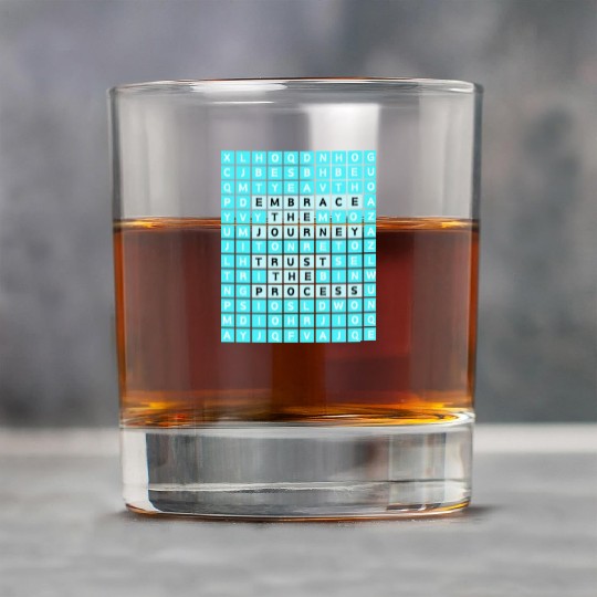 Embrace The Journey Trust The Process Rock Glasses