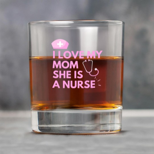 I Love My Mom, She is a Nurse Rock Glasses