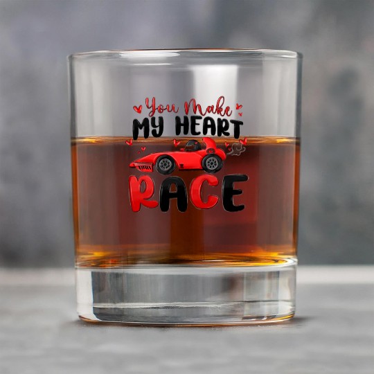 you make my heart race valentine's day Rock Glasses