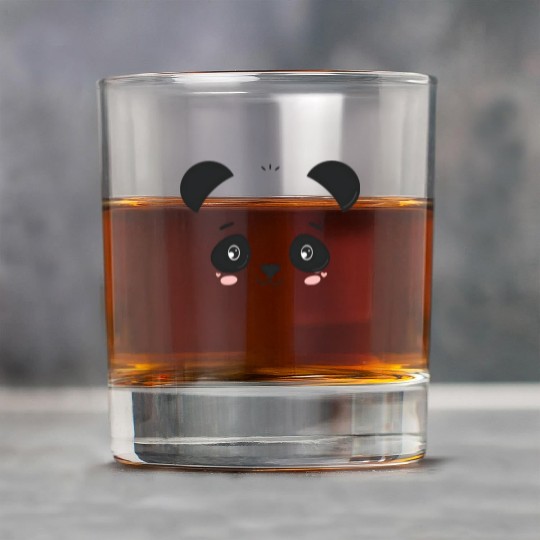 Minimalist Kawaii Adorable Panda Face Rock Glasses