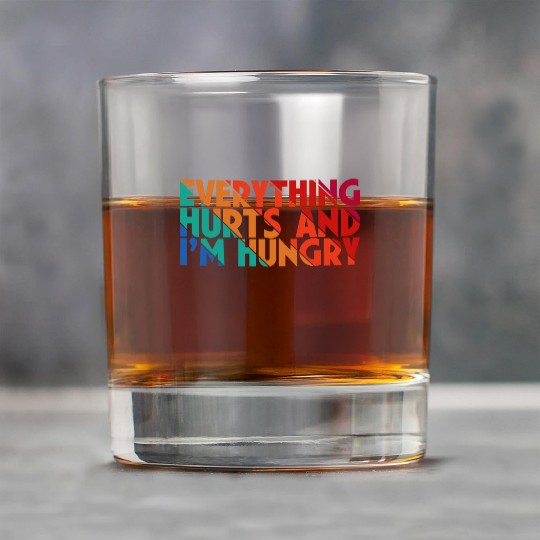 Everything Hurts And I'm Hungry, Gym Lovers, Gift Rock Glasses