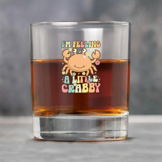 Groovy Crab Lover Seafood Lover Rock Glasses