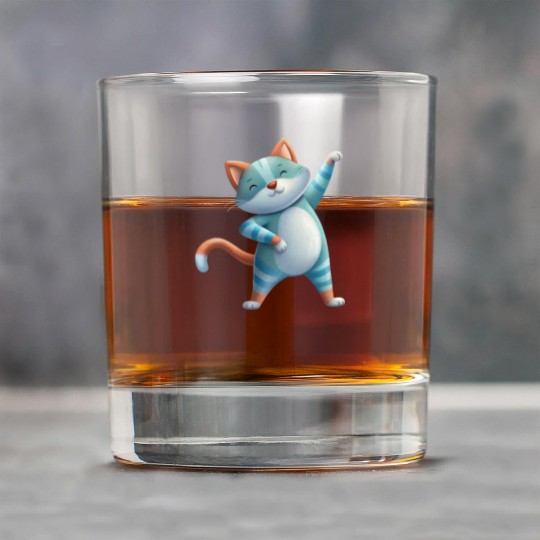 Funny Cat Dabbing A Hilarious Dance Design Rock Glasses