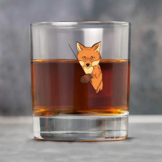 Red Fox Cartoon Animal Kingdom Nature Rock Glasses
