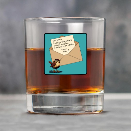 Cute Little Angry Bird Design Rock Glasses