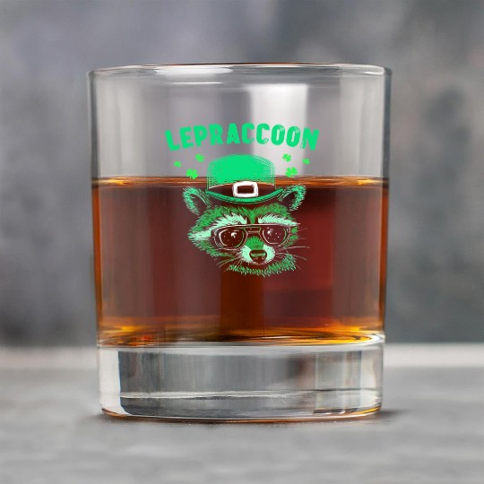 Lepraccoon Kobold Irish Raccoon Saint Patrick Rock Glasses