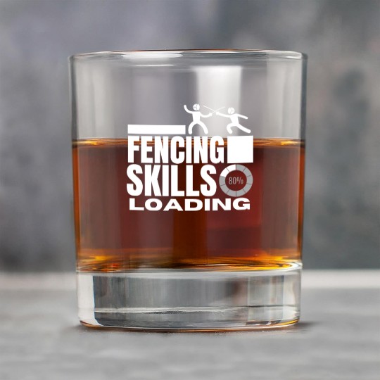 Fencing Skills Loading Funny Fencer Rock Glasses