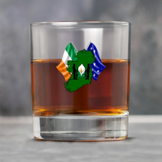Irish Easter Lily - Designed in Ireland Rock Glasses