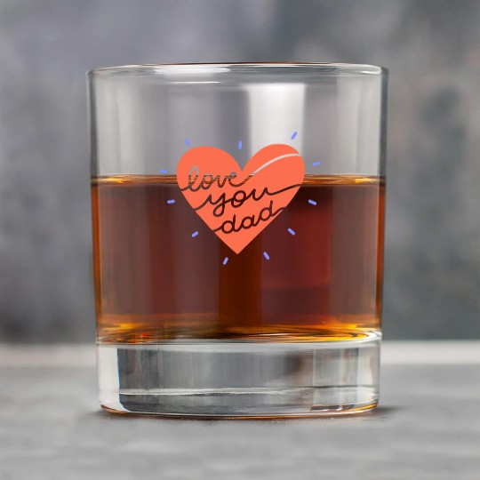 Father's day Love You Dad Rock Glasses