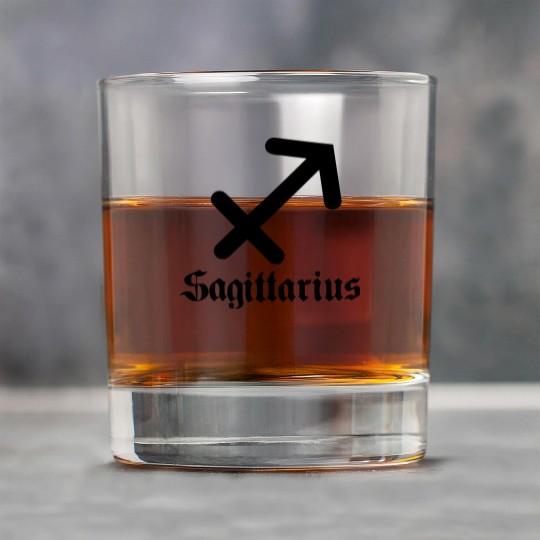 Sagittarius zodiac sign Rock Glasses