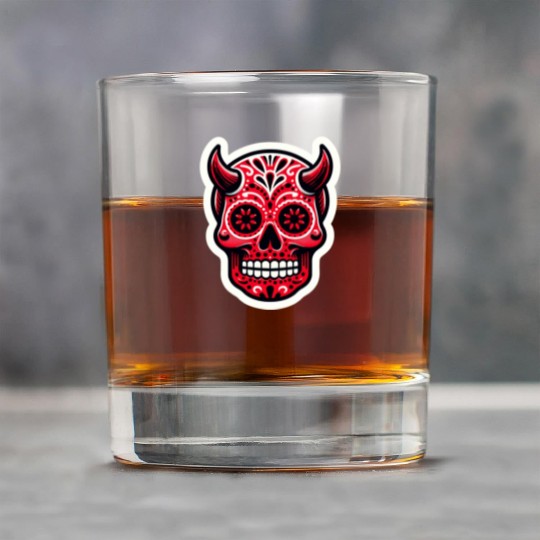 Adventurous Spirit: Daredevil Sugar Skull Rock Glasses
