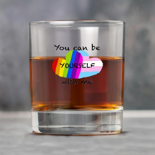 Pride hearts - You can be yourself with me Rock Glasses