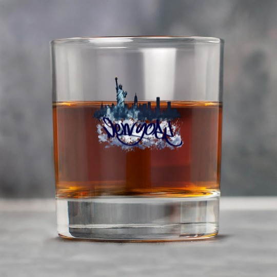 New York City NYC Big Apple Gift Souvenir Rock Glasses