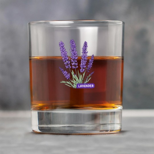 Lavender - Pot Label Rock Glasses