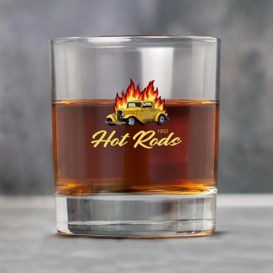 1932 VINTAGE HOT ROD CAR Rock Glasses