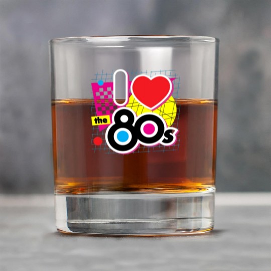 I Love the 80s Rock Glasses