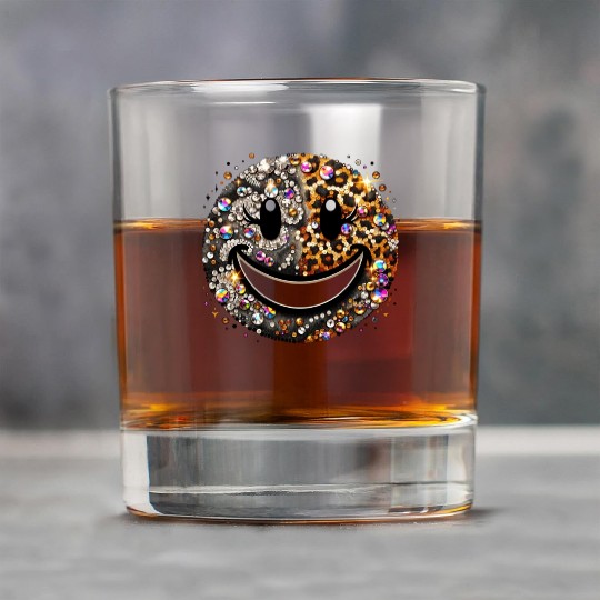 Smiling Bling Graphic Rock Glasses
