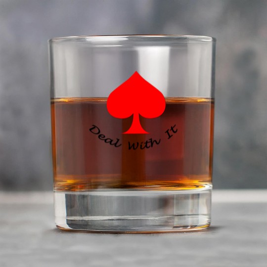 Red spade symbol Rock Glasses