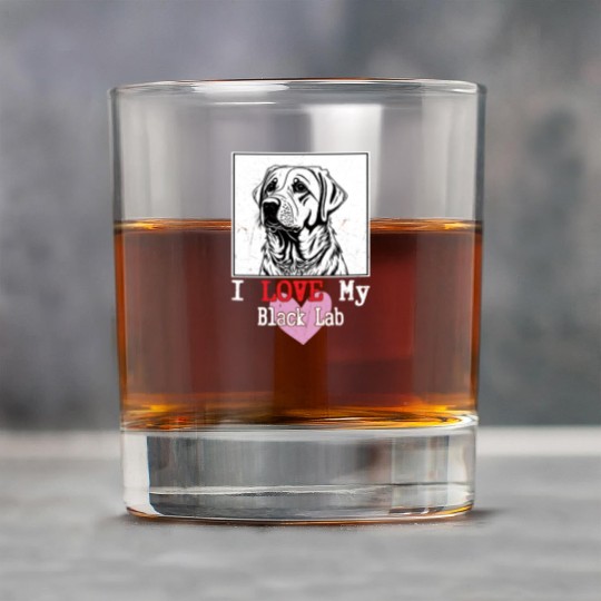 I Love My Black Lab Owner Labrador Retriever Rock Glasses