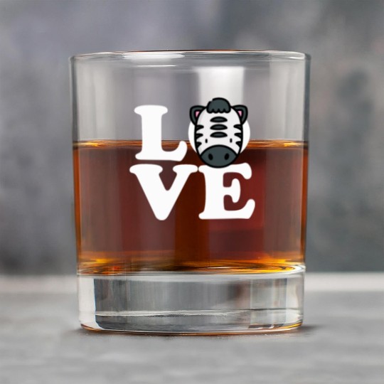 LOVE Zebra Funny Stripes Animal Face African Pun Rock Glasses