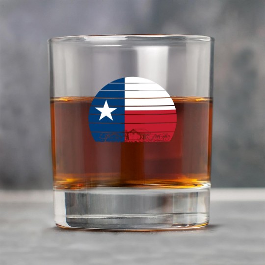 Retro Texas Rock Glasses