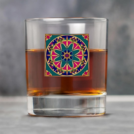 Persian Rug Medallion Rock Glasses