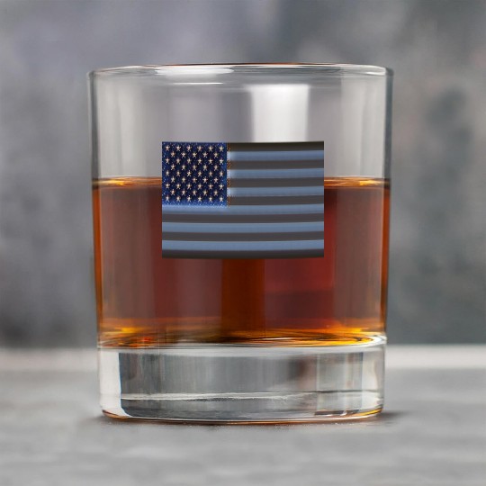 USA Flag with Space Stars & Stripes design Rock Glasses