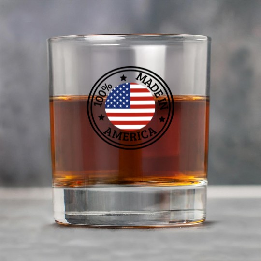 USA Made in America Rock Glasses
