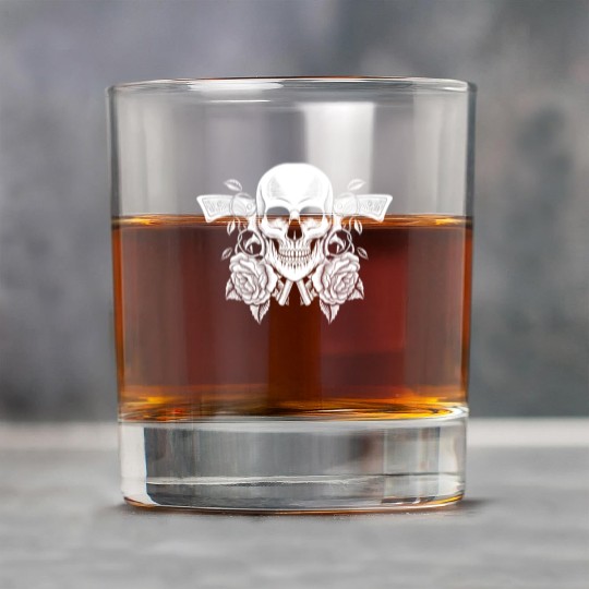 Skeleton Roses Guitar Guns Skull Roses Rock Glasses