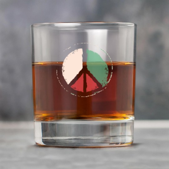 Free Palestine - Peace Symbol Rock Glasses