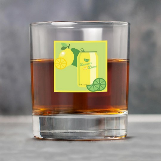 Lemon Lime Soda Rock Glasses