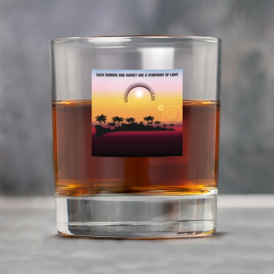 Sunrise and Sunset designs for Life Rock Glasses