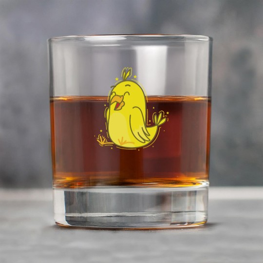 funny yellow Canary Bird Rock Glasses
