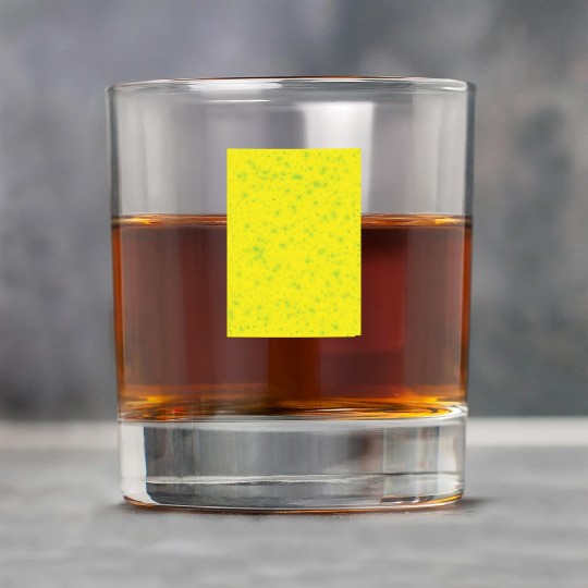 Green stars on a yellow background Rock Glasses