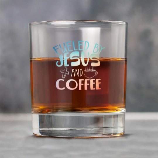 Cool Coffee Jesus Art Christian Coffee Lover Rock Glasses