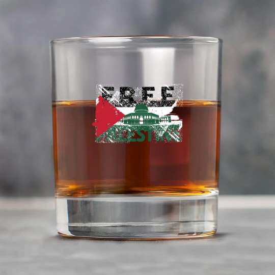 free palestine Rock Glasses