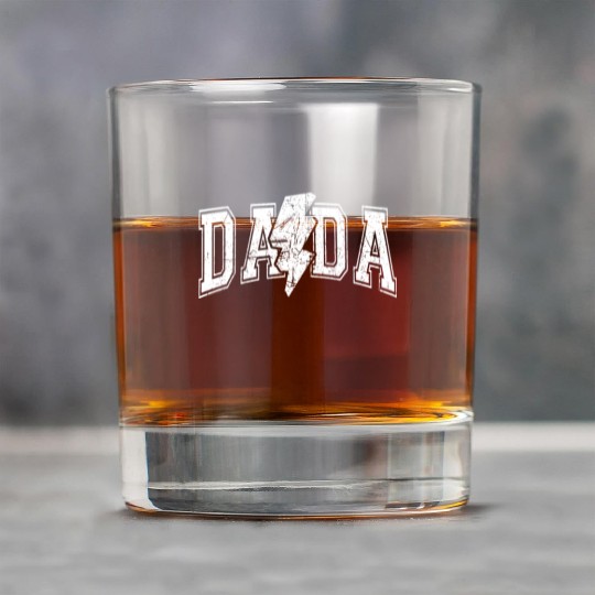 Dada Lightning Bolt Checkered Father's Day Rock Glasses