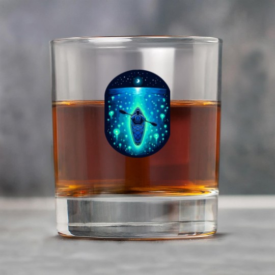 Moonlit Kayak: A Serene Night Paddle Rock Glasses