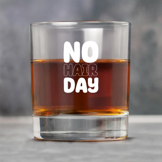 No Hair Day Funny Bald Bearded Hairstylist Rock Glasses